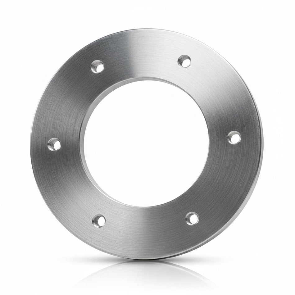 Aluminium Flansch D 100 / 58 x 8 mm LK 73 mm  6 x M5