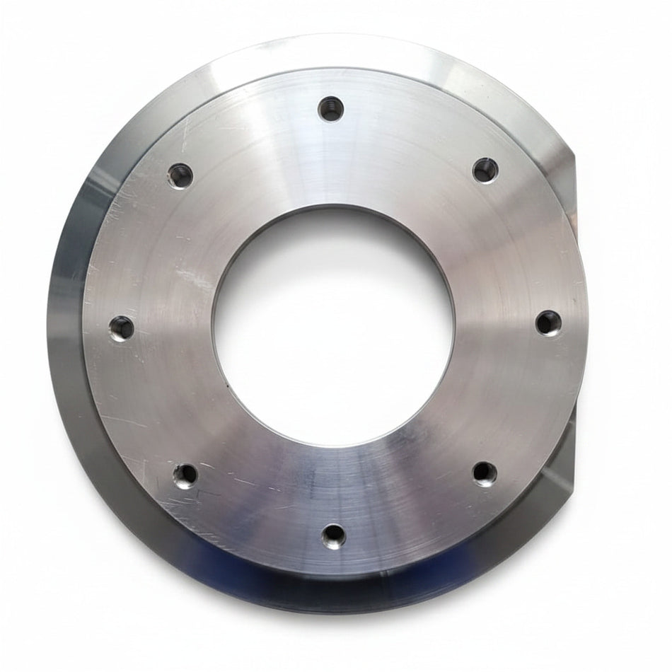 Aluminium Flansch  D 300 / 120 x 26 mm 8 x M 12 mit Schräge