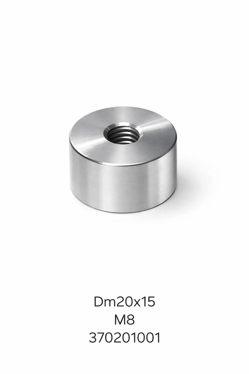 Aluminium Muffe M 8  Dm 20x15mm