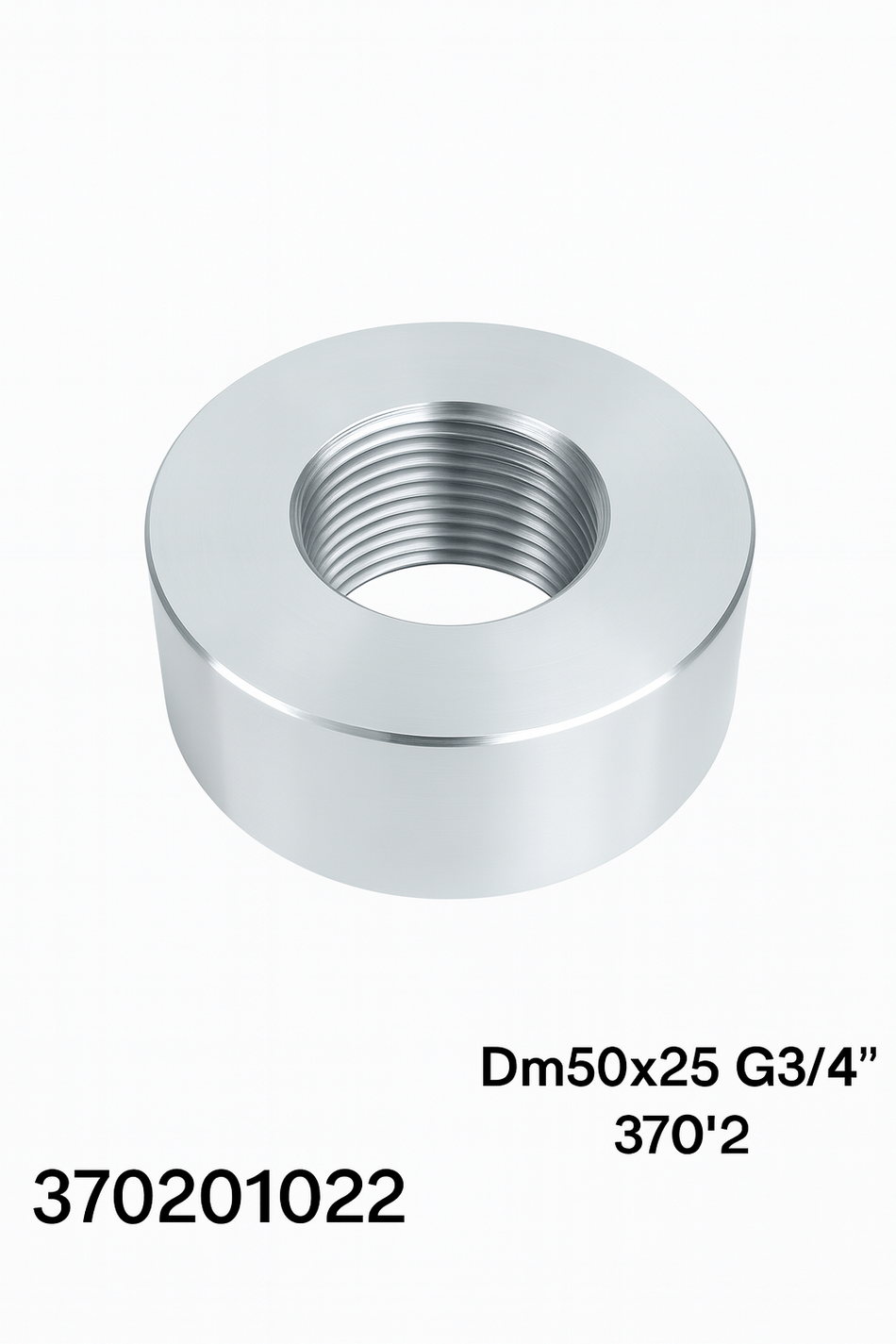 Aluminium Muffe G3/4" Dm 50 x 25 mm