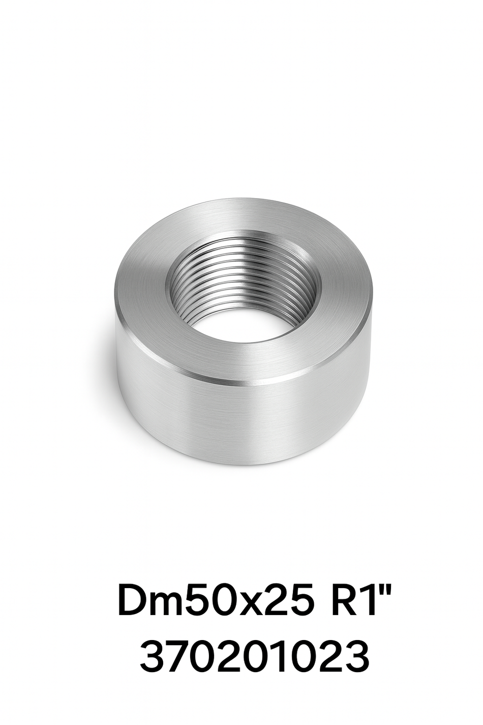 Aluminium Muffe G1" Dm 50 x 25 mm