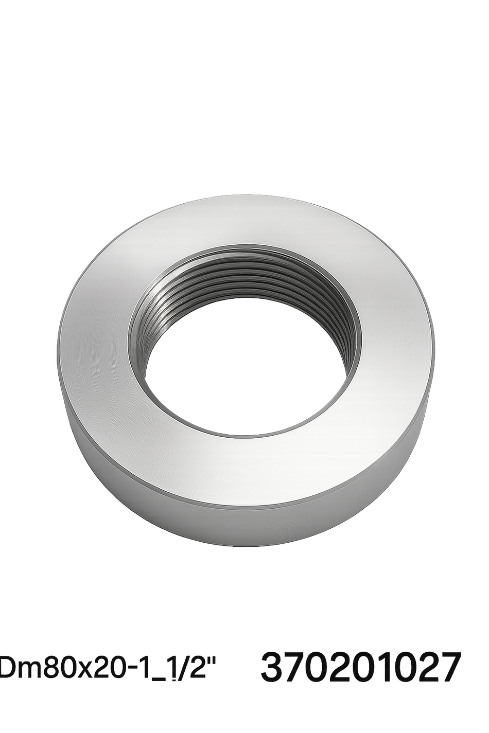 Aluminium Muffe 1,5" Dm80mmx20mm