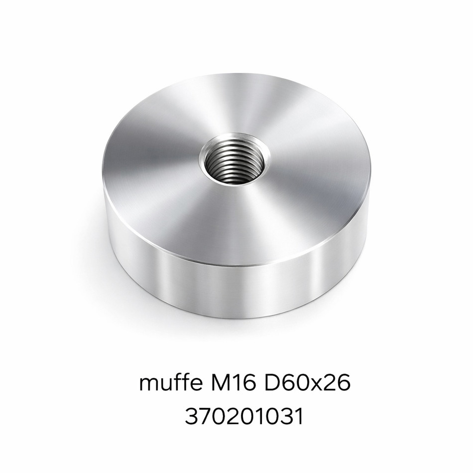 Alu Muffe  D 60x26mm     M16
