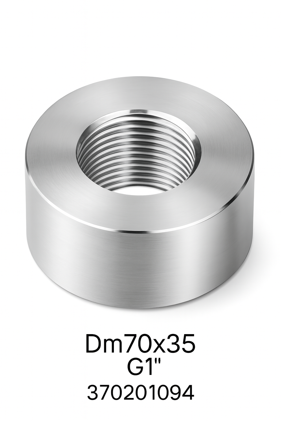 Aluminium Muffe G1" Dm 70x35mm