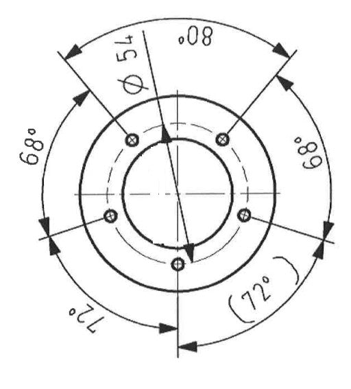 St.Flansch VDO Ø 75 / 42 x 15 mm