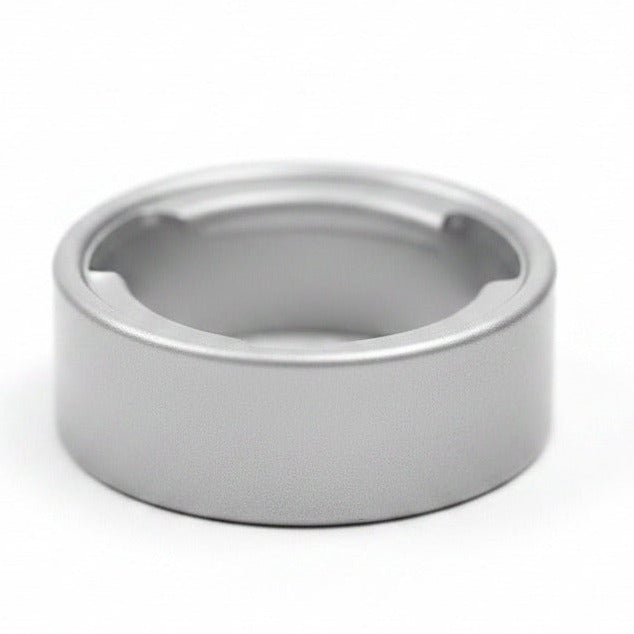 Stahl Einfüllstutzen E100, Höhe 20 mm, Ø 125 mm Blechprägeteil.
